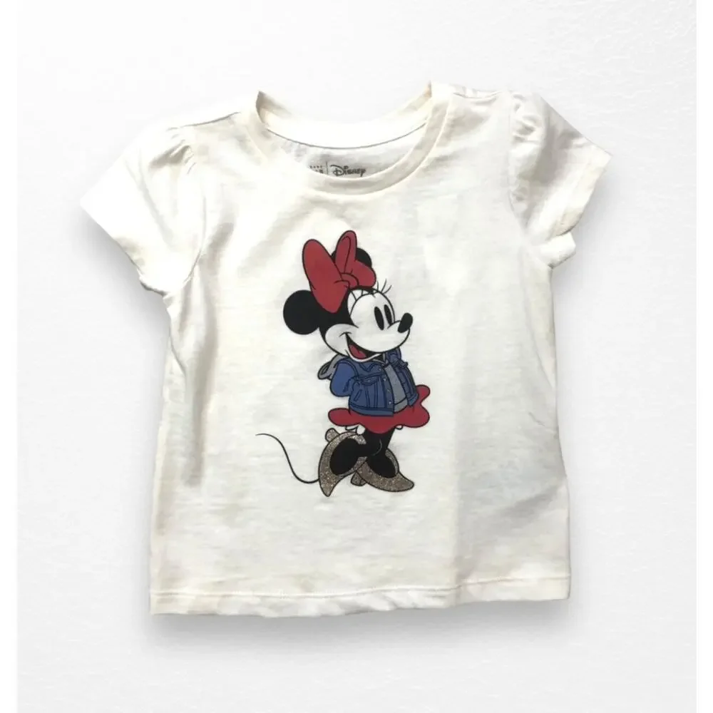 NWT Gap Organic Minnie Mouse Tee, 18-24 Months